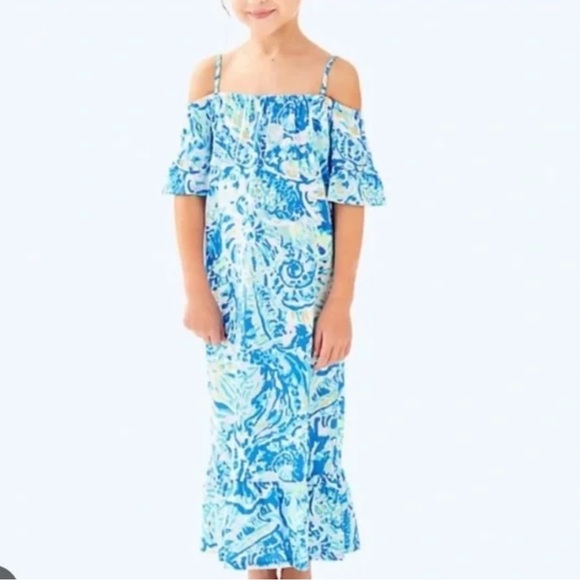 Lilly Pulitzer Other - Lilly Pulitzer Clary Maxi Dress In Bennett Blue Salty Seas